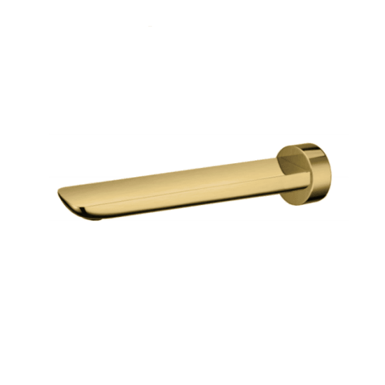 RUSHY Brushed Brass Bathtub/Basin Wall Spout - Living and Bathroom