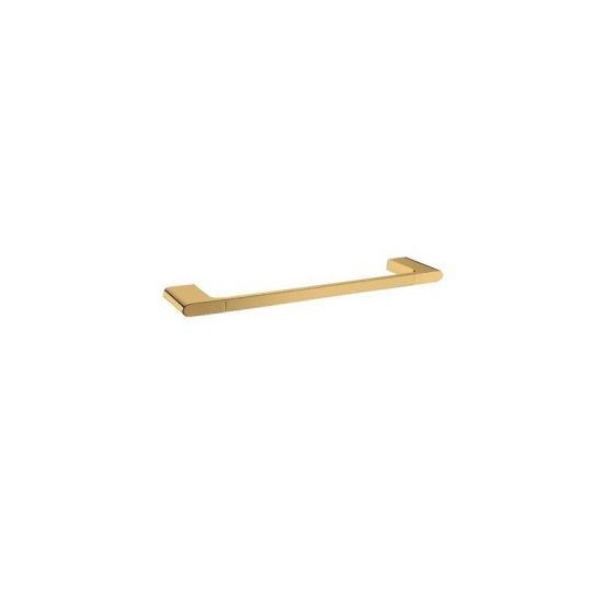 AU Series Brushed Brass Towel Ring 300mm - Living and Bathroom