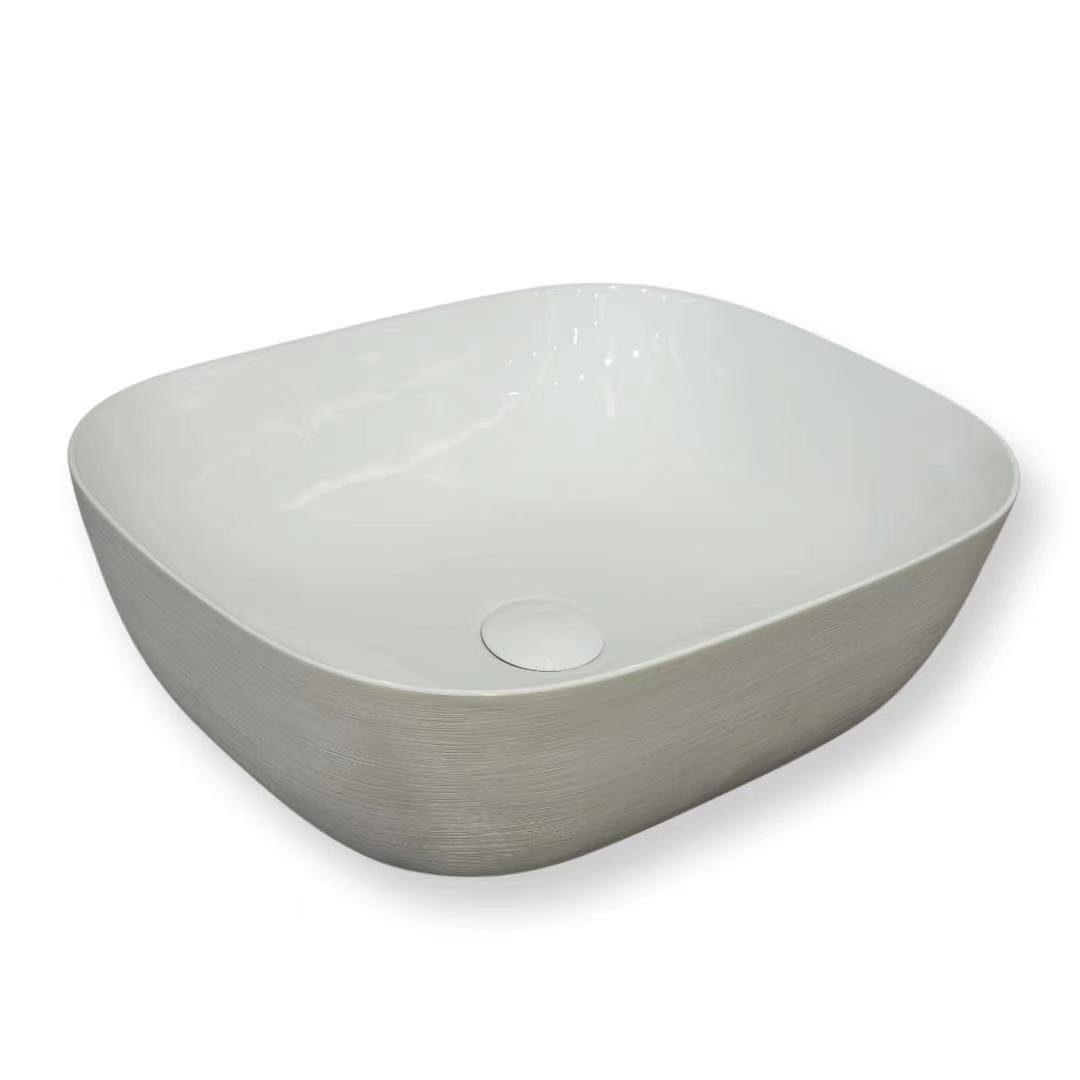 Chur 43 Touchline White Above Counter Basin - Living and Bathroom