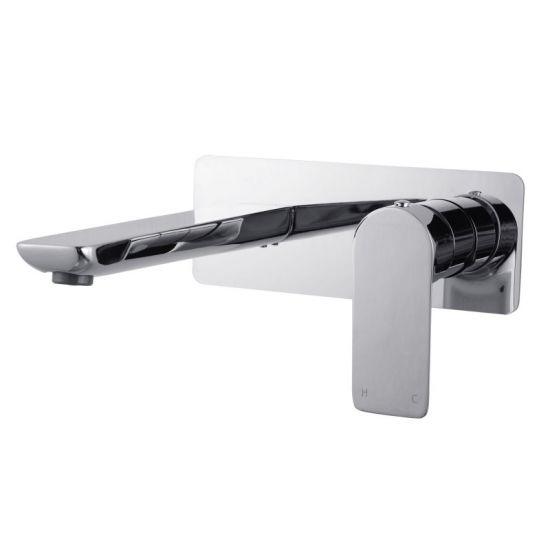 VOG Chrome Bathtub/Basin Wall Mixer With Spout(color up) - Living and Bathroom