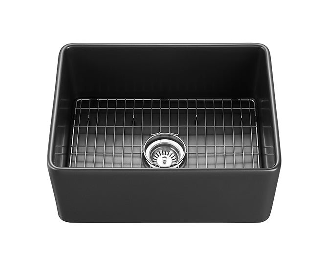 Matte Black Chelsea Fireclay Farmhouse Sink 600*451*253mm