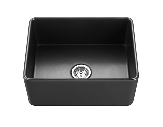 Matte Black Chelsea Fireclay Farmhouse Sink 600*451*253mm