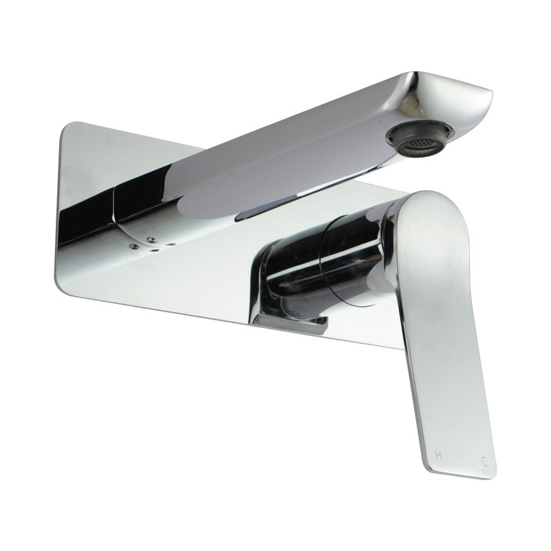 RUSHY Series Square Chrome Wall Mixer with Spout(color up)(extension part)