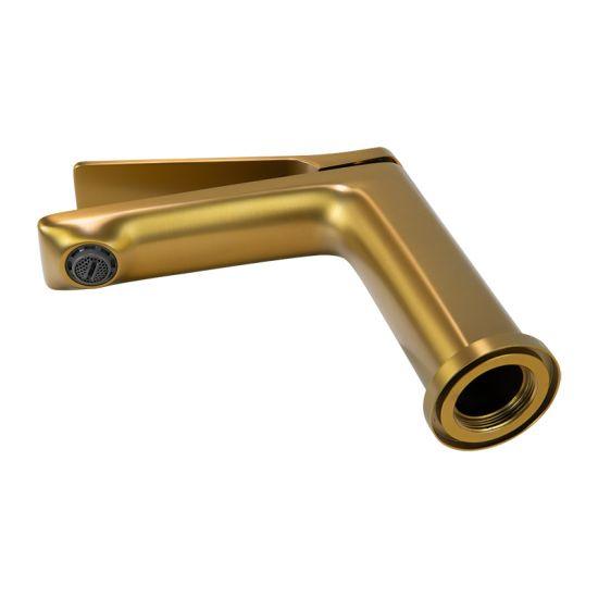 RUSHY Series Brushed Brass Basin Mixer - Living and Bathroom