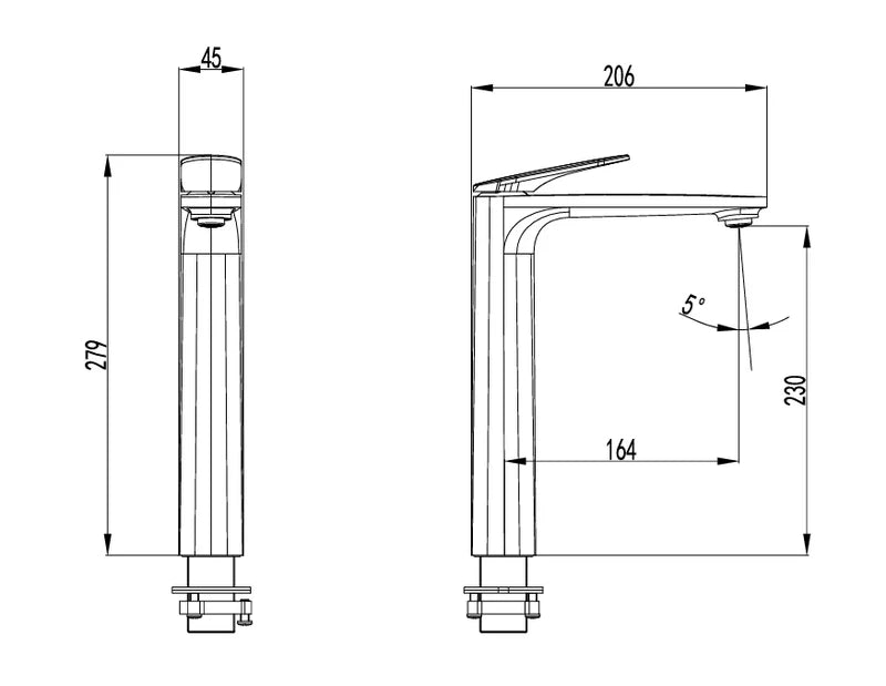 Sulu II Highrise Basin Mixer