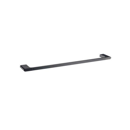 AU Series Gun Metal Grey Single Towel Rail 600mm - Living and Bathroom