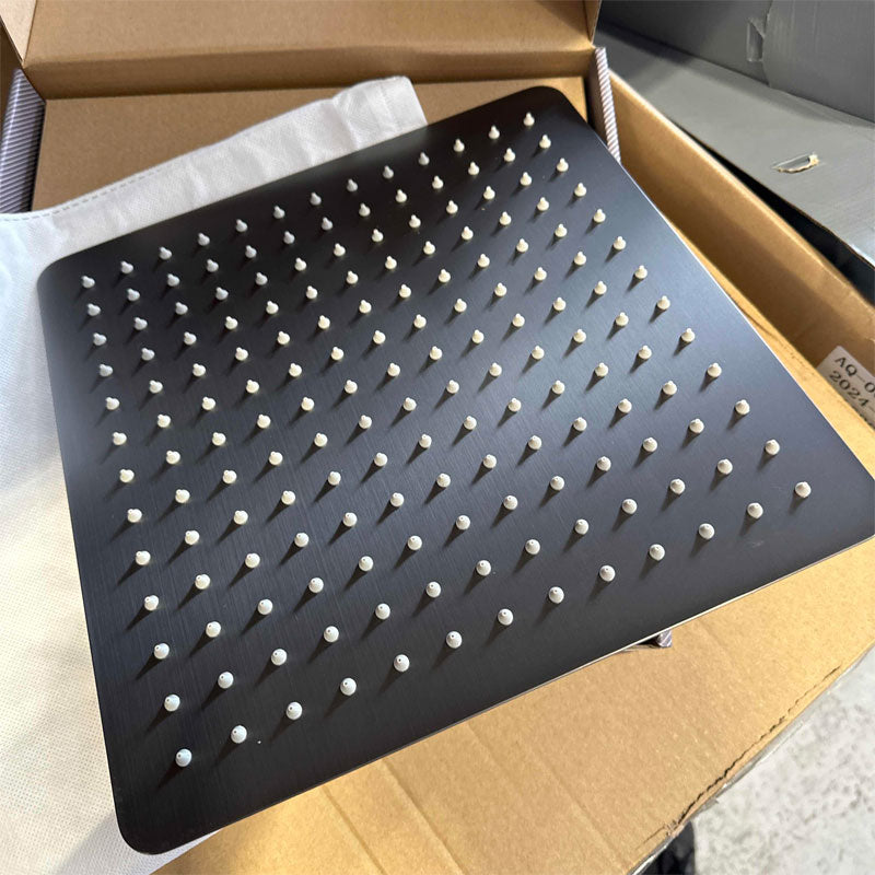 Super-slim Square Gun Metal Grey Stainless Steel Shower Head 300mm