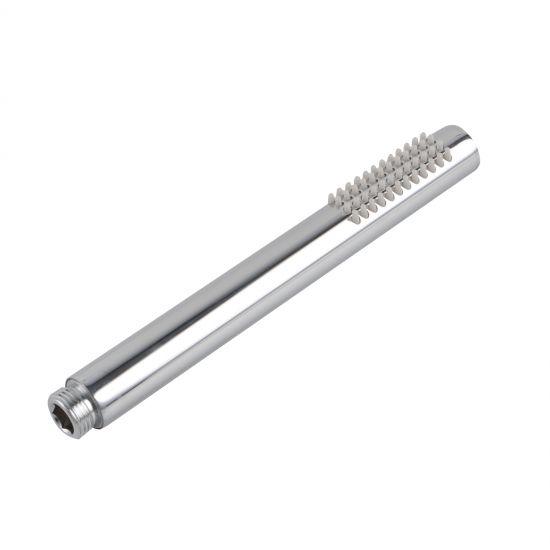 Round Chrome Single Function Handheld Shower (Brass) - Living and Bathroom