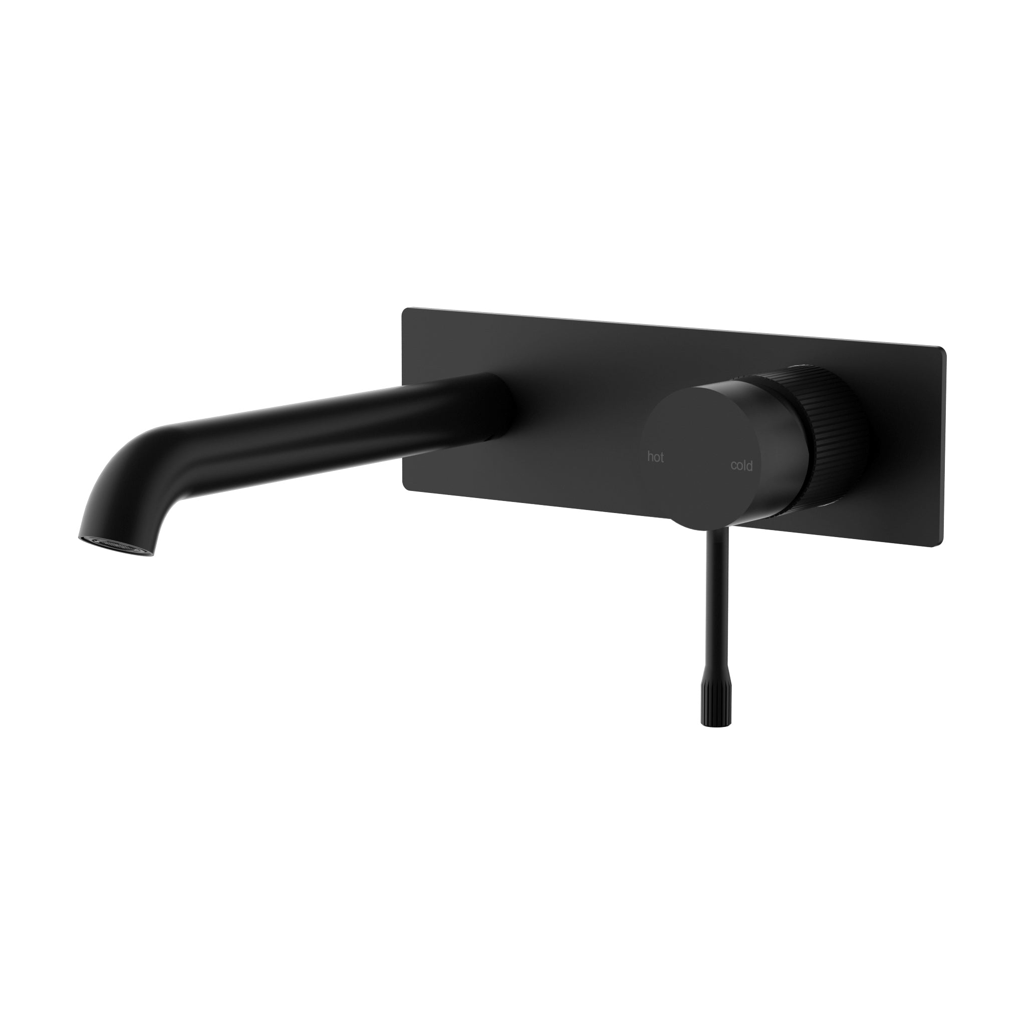 Ikon Linie Wall Basin Mixer Trim Kit Matt Black
