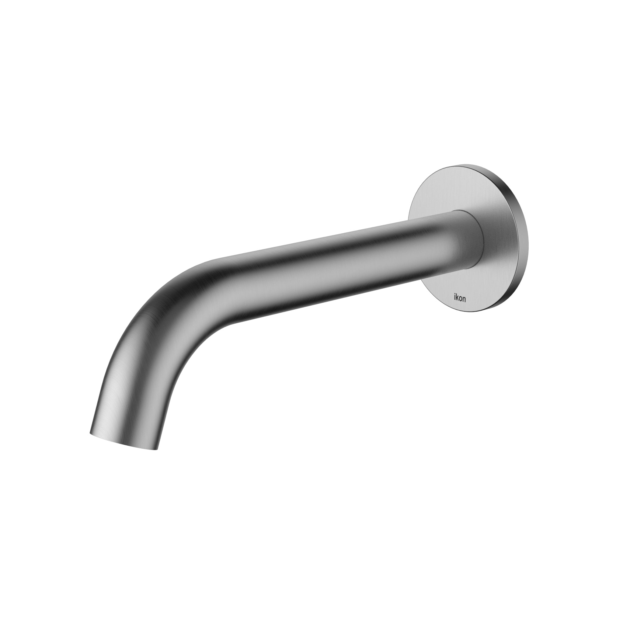 Ikon Hali Fluted Wall/Bath Spout Brushed Nickel