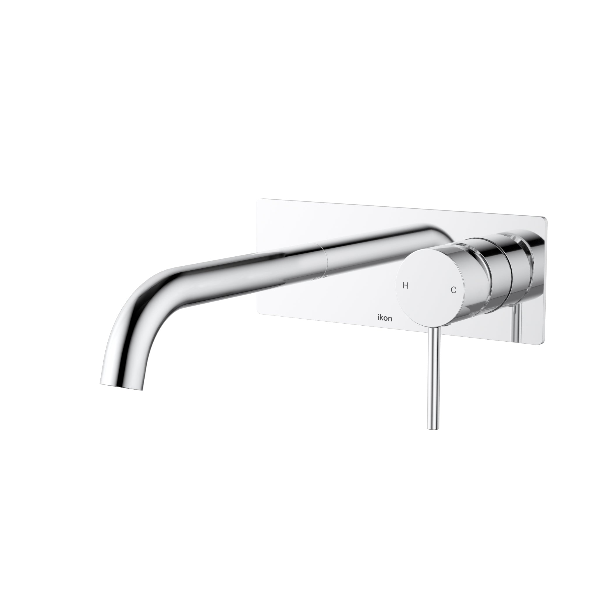 Ikon Hali Wall Basin/Bath Mixer Spout Set