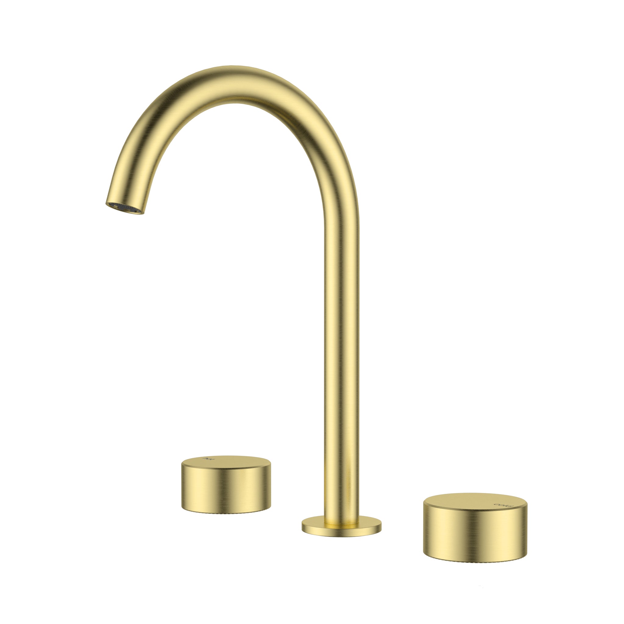 Ikon Hali 1/4 Turn C/D Basin Set Brushed Gold