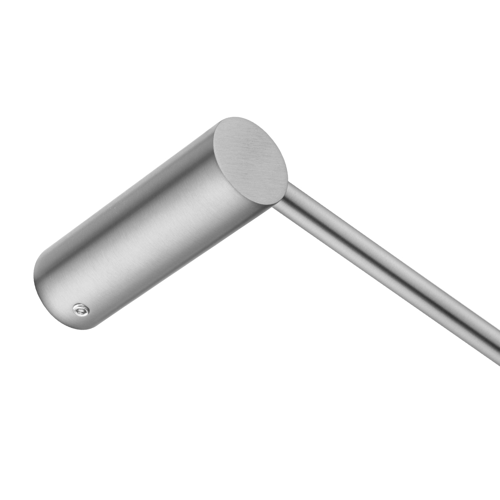 Brushed Nickel Single Towel Rail 600mm