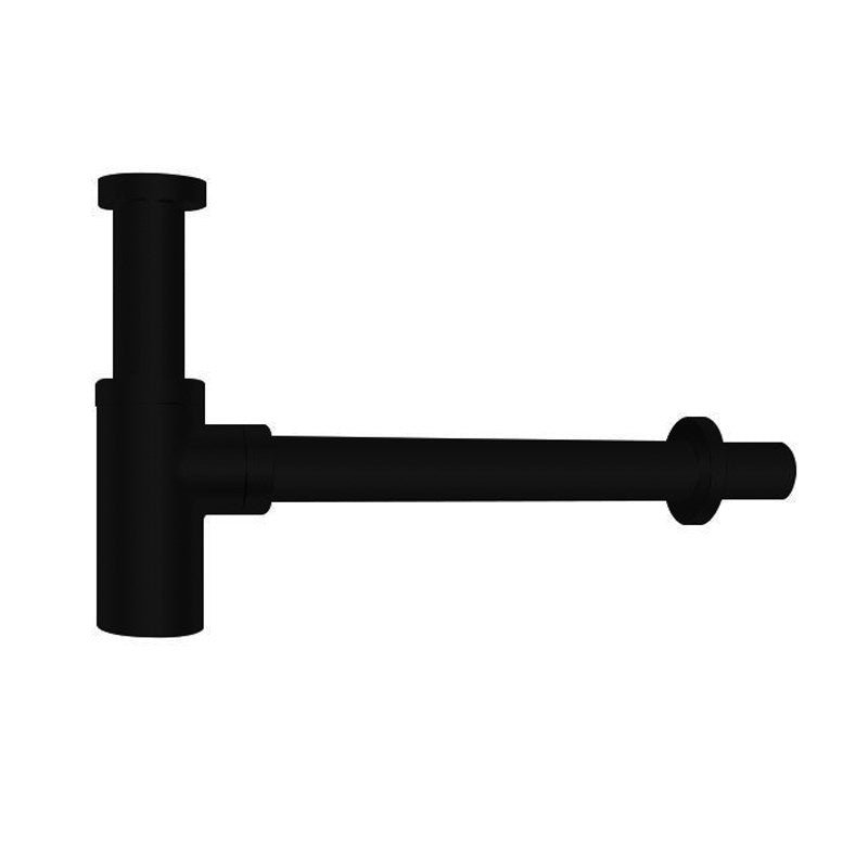 Round Brushed Brass Bottle Trap 32mm