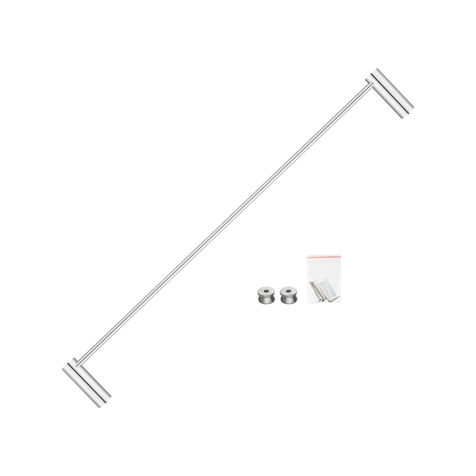 Chrome Single Towel Rail 600mm