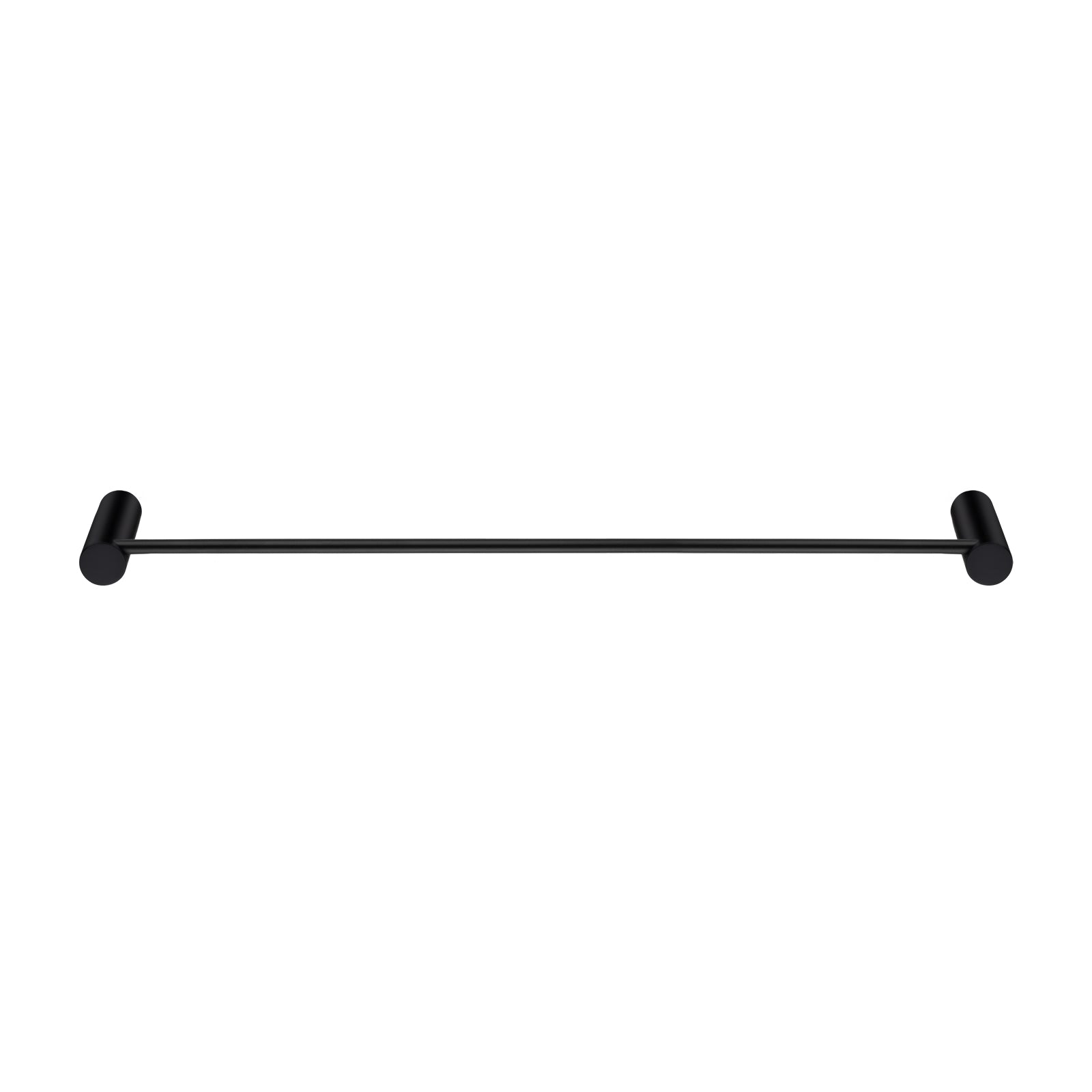 Black Single Towel Rail 600mm