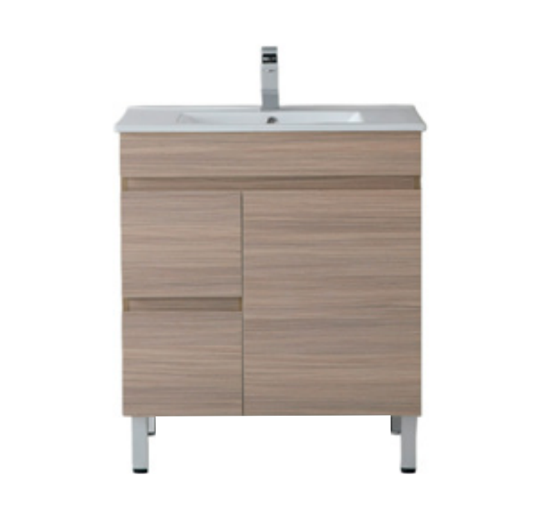 Stella- Wood Grain PVC Floor Vanity 750*460*860mm