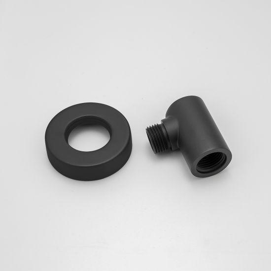 Round Black Water Inlet Connector - Living and Bathroom