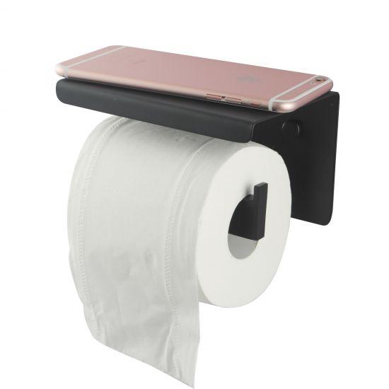 IVANO Series Black Toilet Paper Holder - Living and Bathroom
