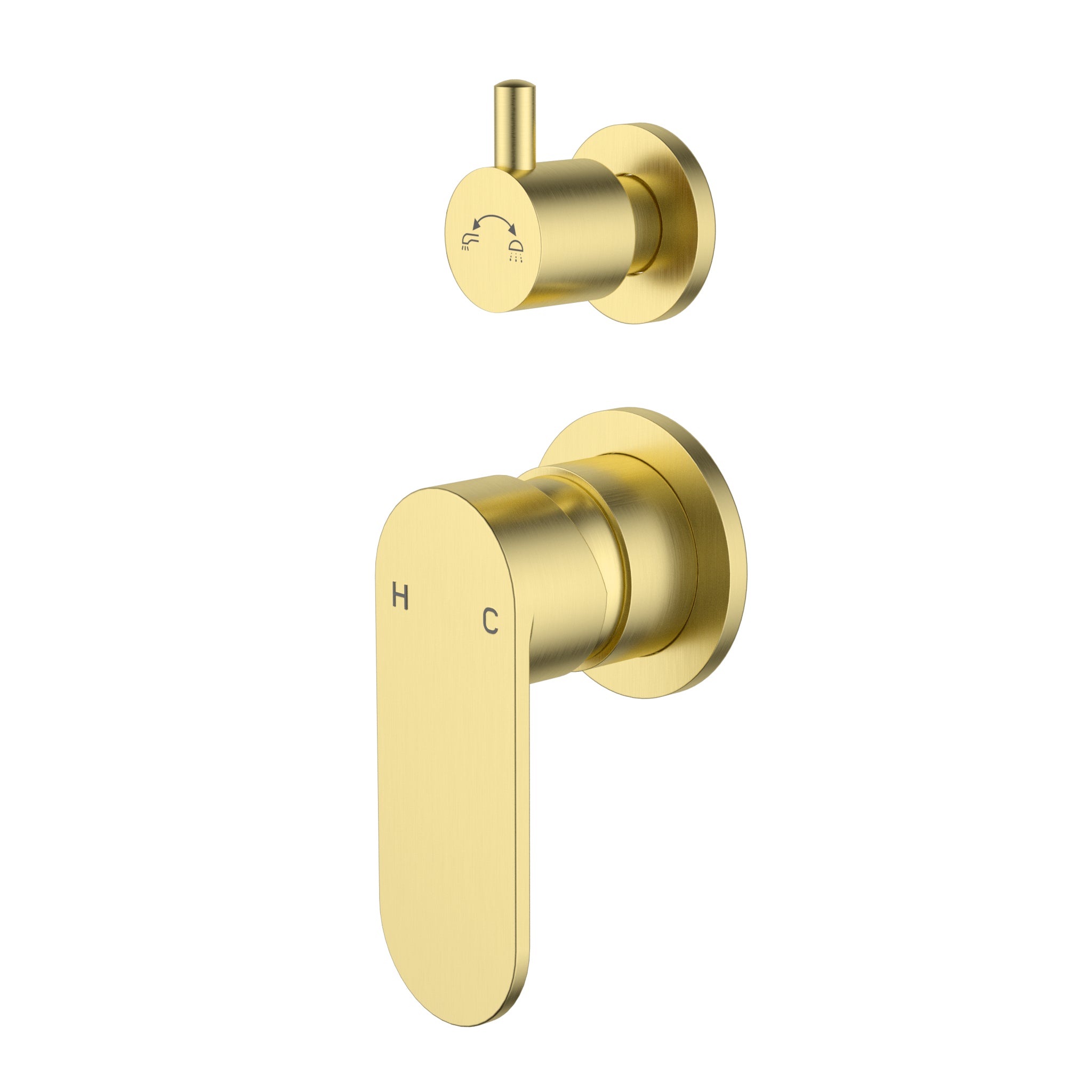 Sora SS Wall Mixer Divertor Trim Kits Brushed Gold