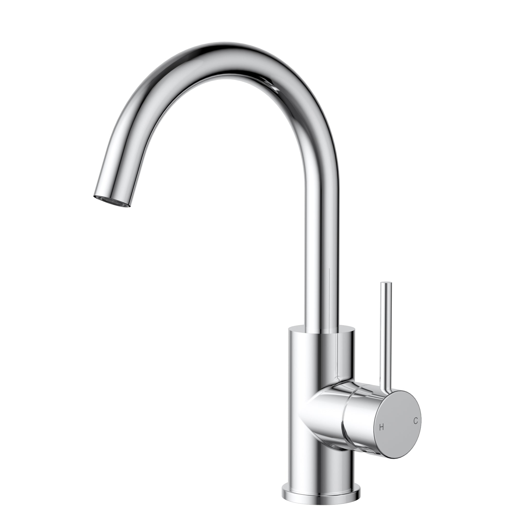 Otus Slimline SS304 Basin Mixer Gooseneck
