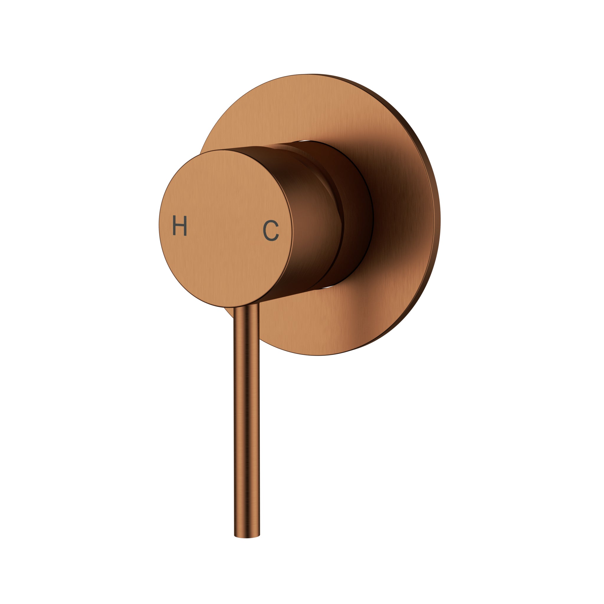 Otus Slimline Wall Mixer Trim Kit Brushed Copper