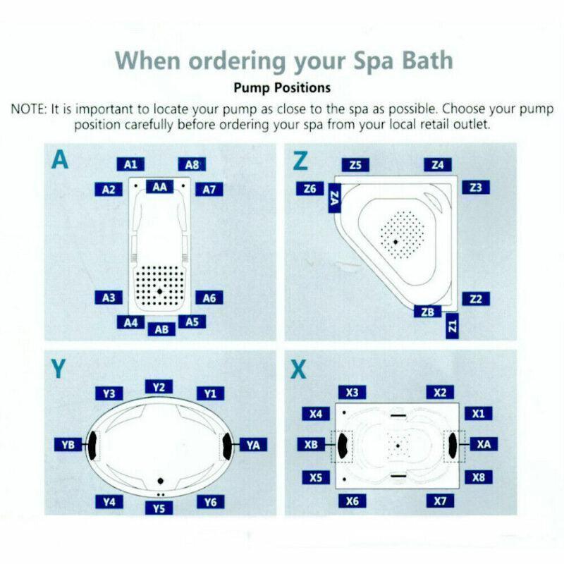 Alcazar 1510*1510*500mm White Acrylic 16 Jets Drop in Corner Spa Bath - Living and Bathroom