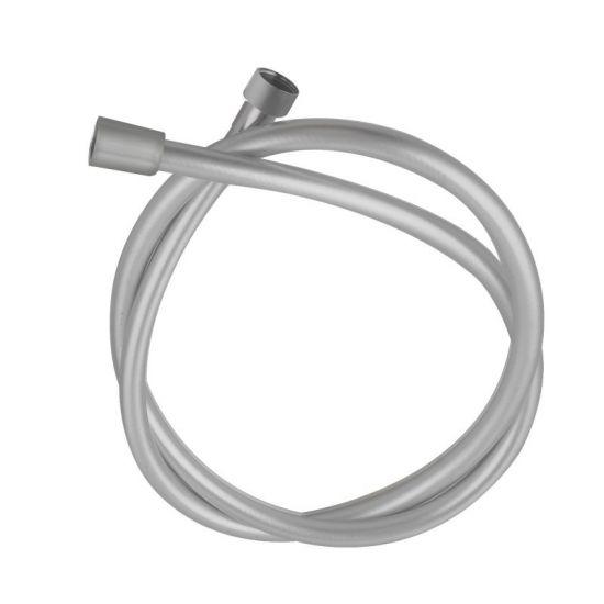 Brushed Nickel PVC Shower Hose 1500mm - Living and Bathroom