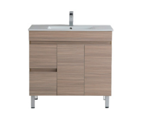 Stella- Wood Grain PVC Floor Vanity 900*460*860mm