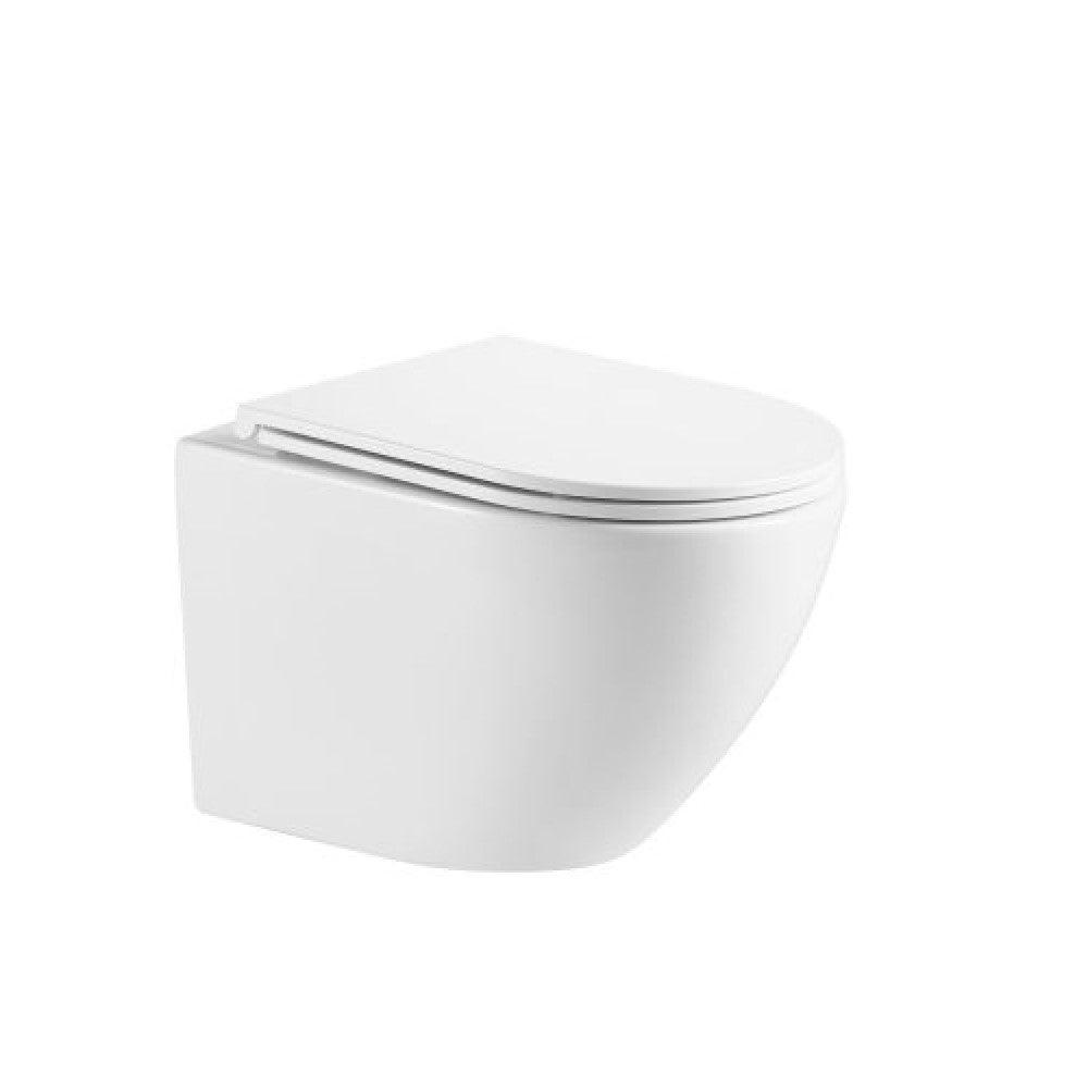 RAUL Wall Hung Rimless In Wall Toilet Suite Pan - Living and Bathroom
