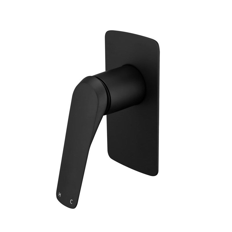 AU Series Square Black Wall Mixer