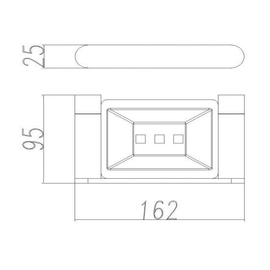 RUSHY Chrome Soap Dish Holder - Living and Bathroom