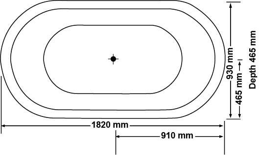 Estella 1680/1800*800*500mm Gloss White Acrylic 6/10/14 Jets Drop in Spa Bath Tub - Living and Bathroom