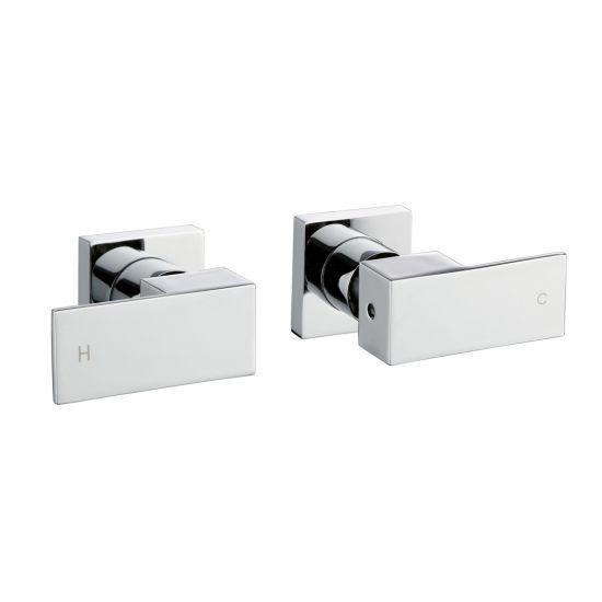 BLAZE Chrome Shower Wall Taps - Living and Bathroom