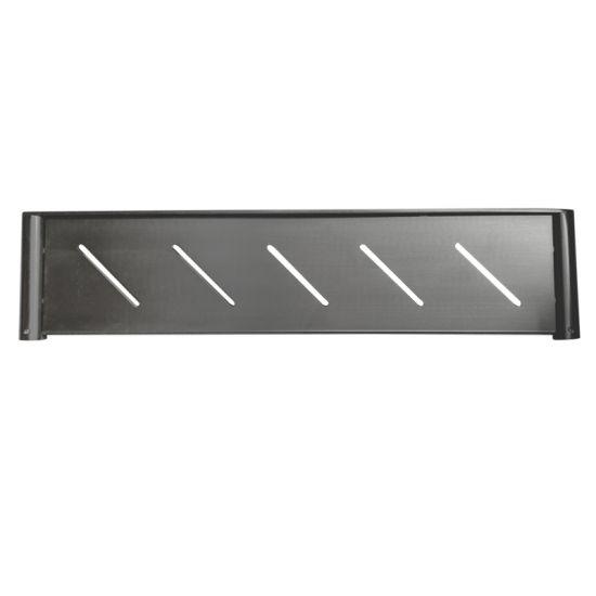 RUSHY Gun Metal Grey Round Stainless Steel Shelf - Living and Bathroom