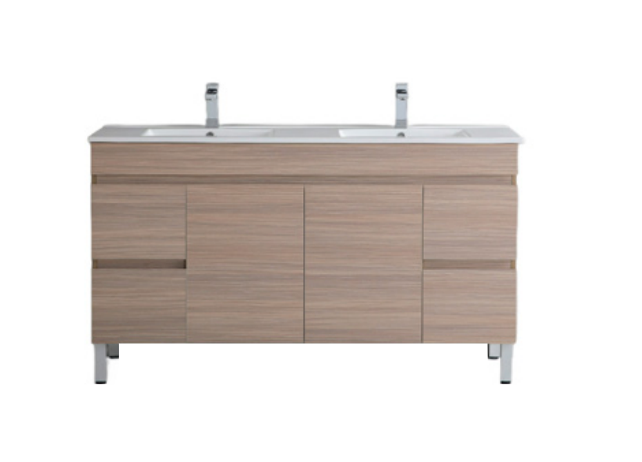 Stella- Wood Grain PVC Floor Vanity 1500*460*860mm