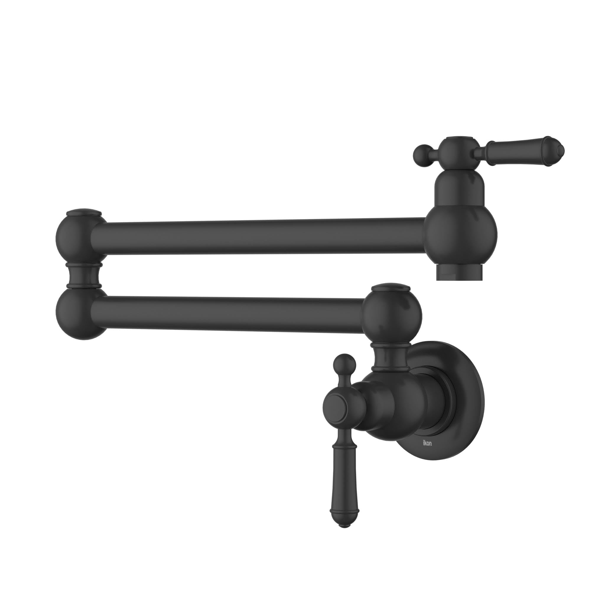 Ikon Clasico Pot Filler Matte Black