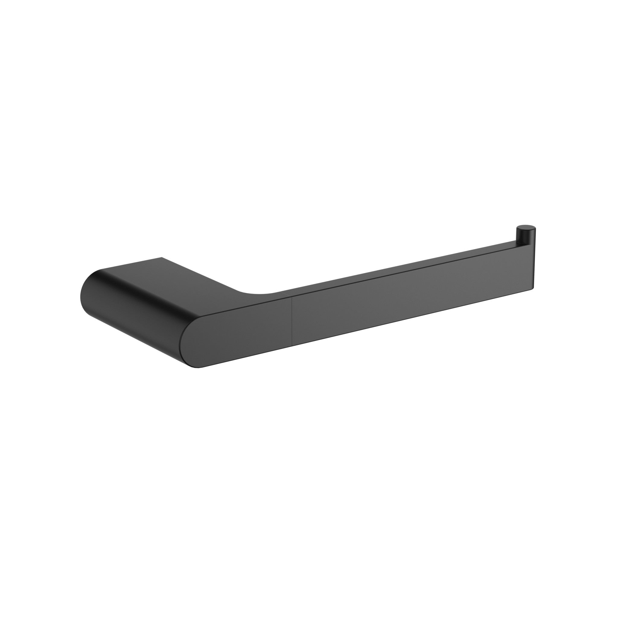 Cora Round Cornered Rectangle Towel Bar - Matt Black
