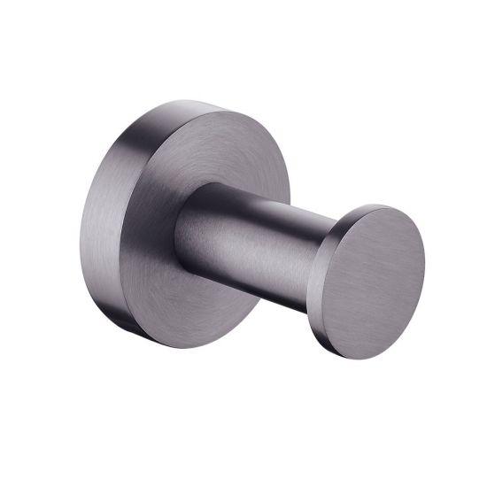 LUCID PIN Series Gun Metal Grey Robe Hook - Living and Bathroom