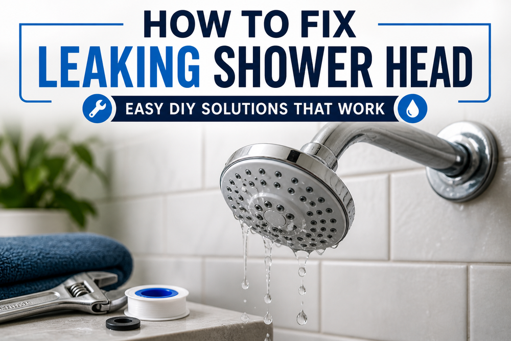 How to Fix a Leaking Shower Head (Easy DIY Guide)