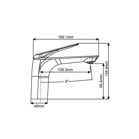 AU Chrome Basin Mixer - Living and Bathroom