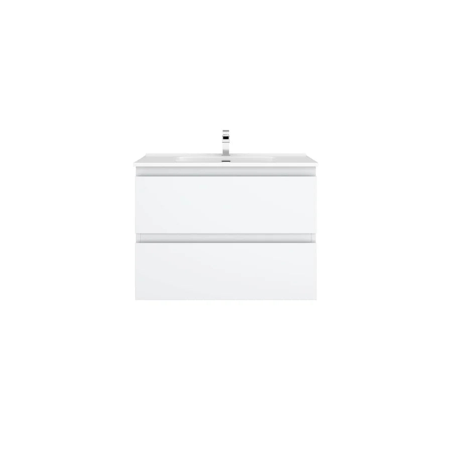 Revive PVC Waterproof  Wall Hung Bathroom Vanity  Matte White