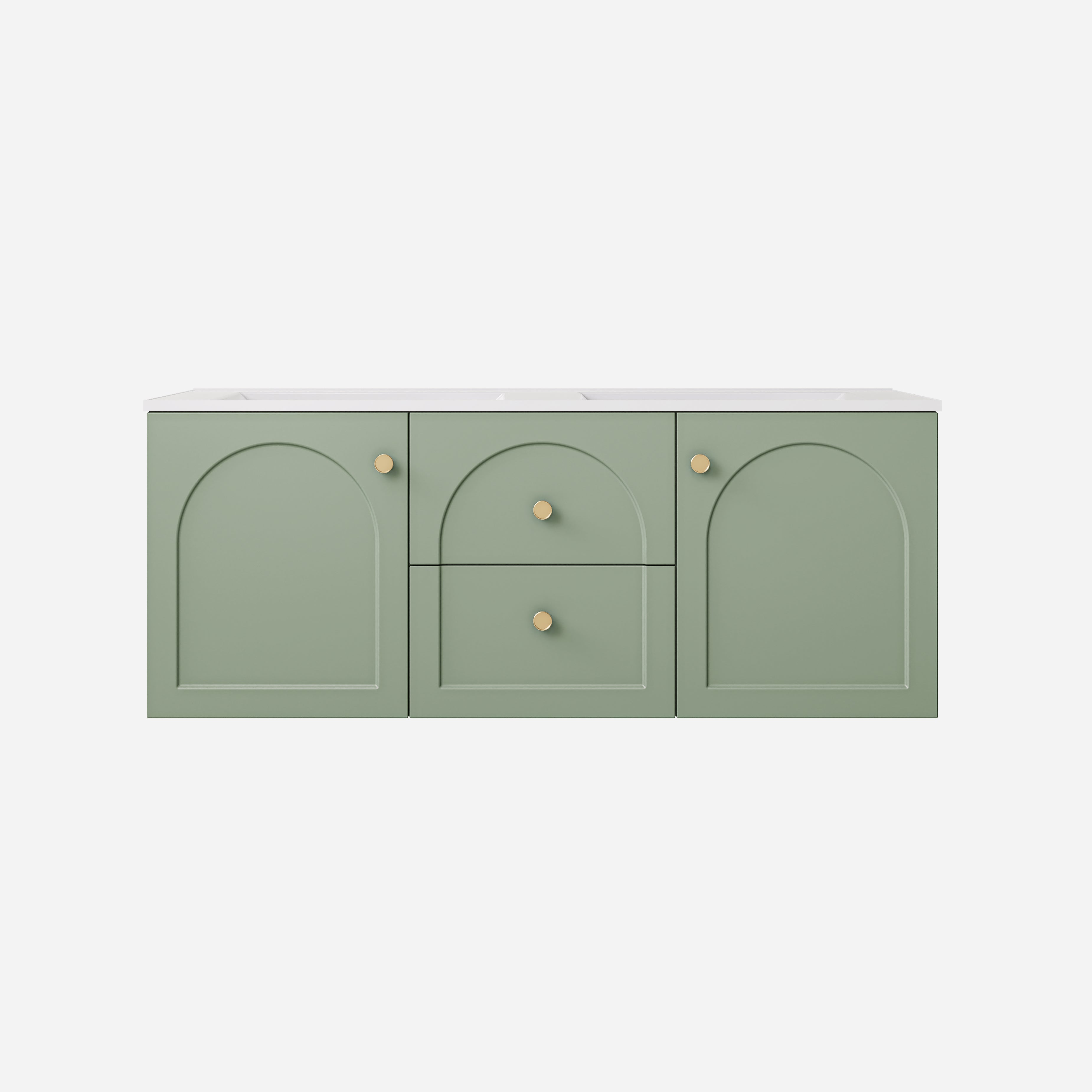 Chester Federation Wall Hung PVC Cabinet Olive Green