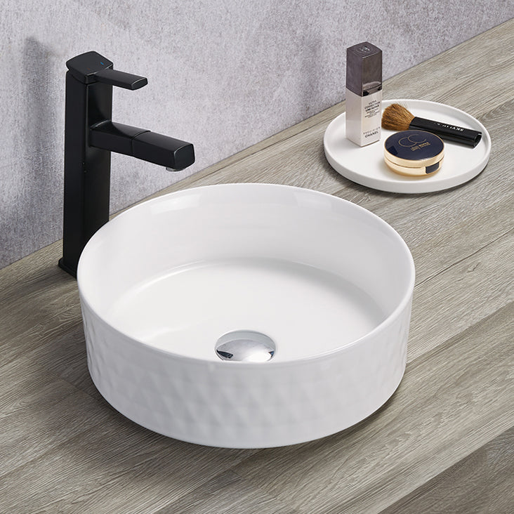 Ollia Diamond Above Counter Basin 360*360*120 Gloss white