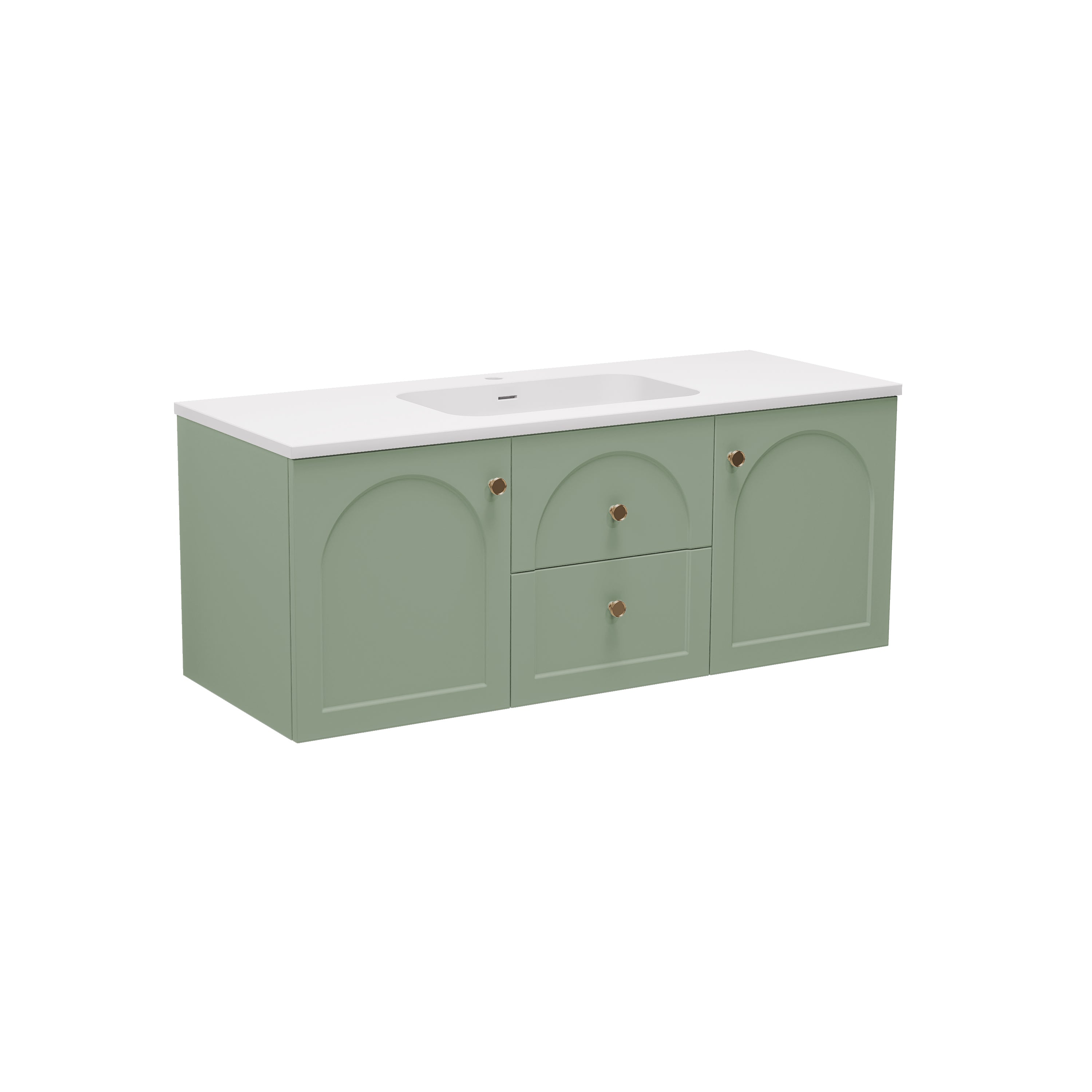 Chester Federation Wall Hung PVC Cabinet Olive Green