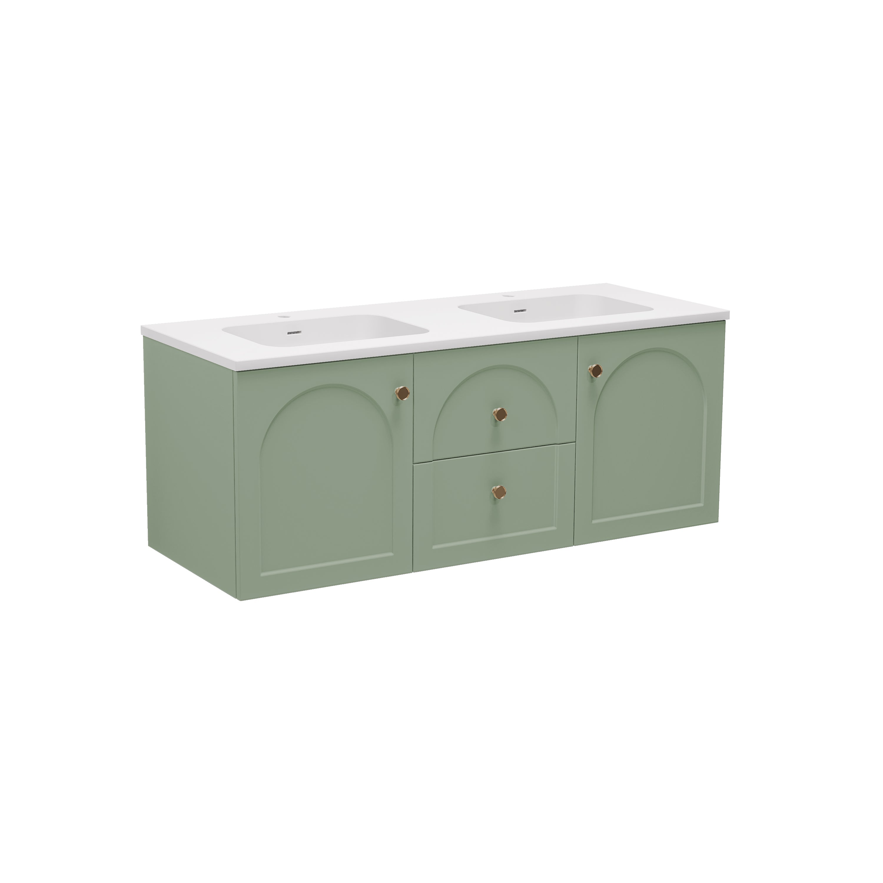 Chester Federation Wall Hung PVC Cabinet Olive Green