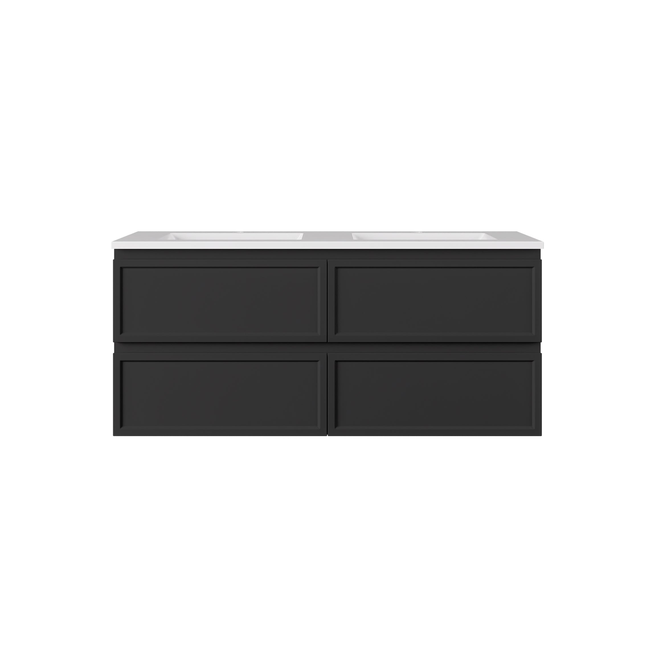 Hamilton Federation Prime Wall Hung PVC Cabinet Matte Black