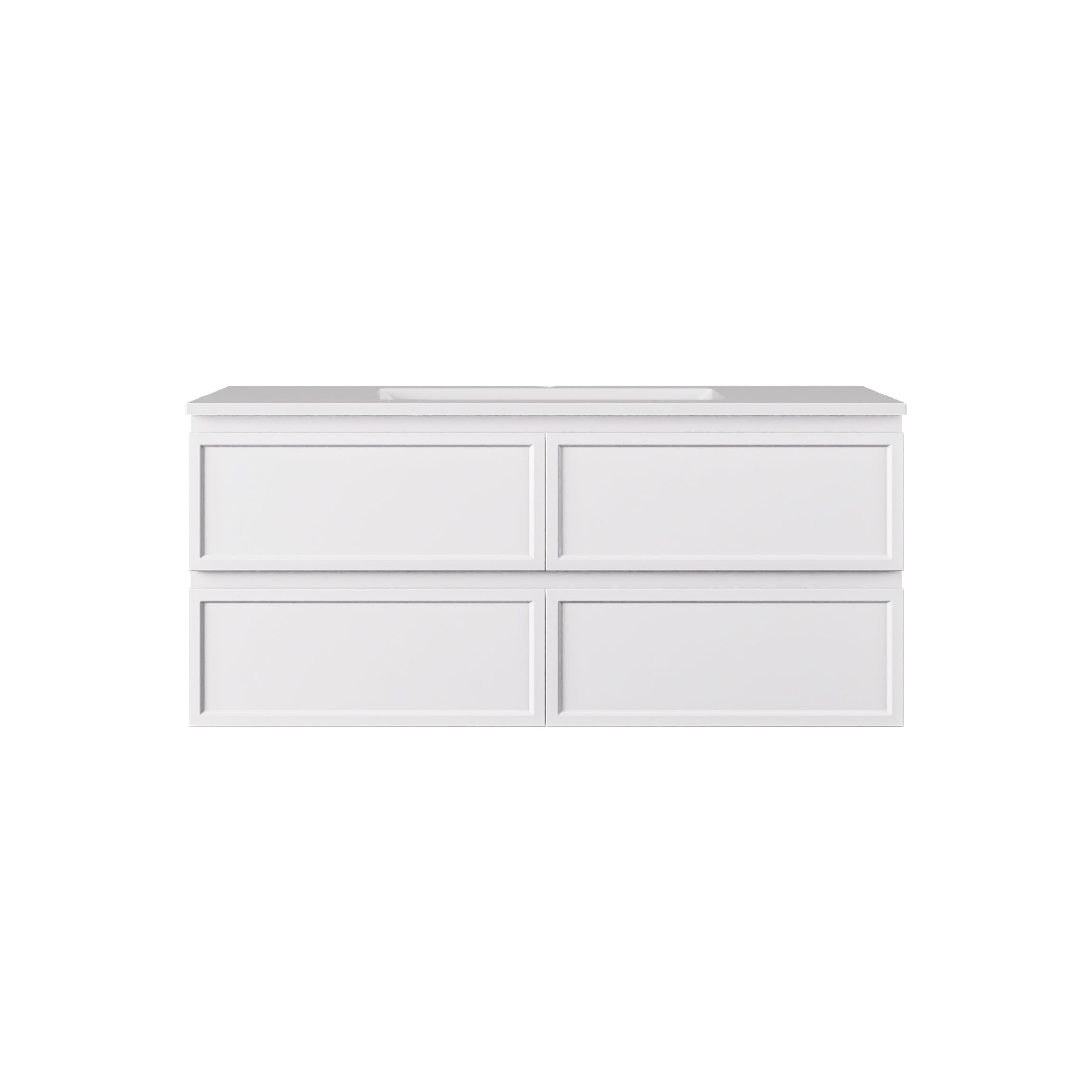 Hamilton Federation Prime Wall Hung PVC Cabinet Matte White