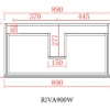 Riva  Built-in- Kickbord P94KB