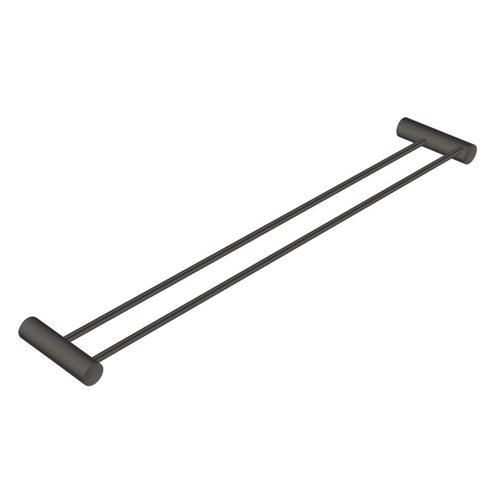 Gun Metal Grey Double Towel Rail 600mm